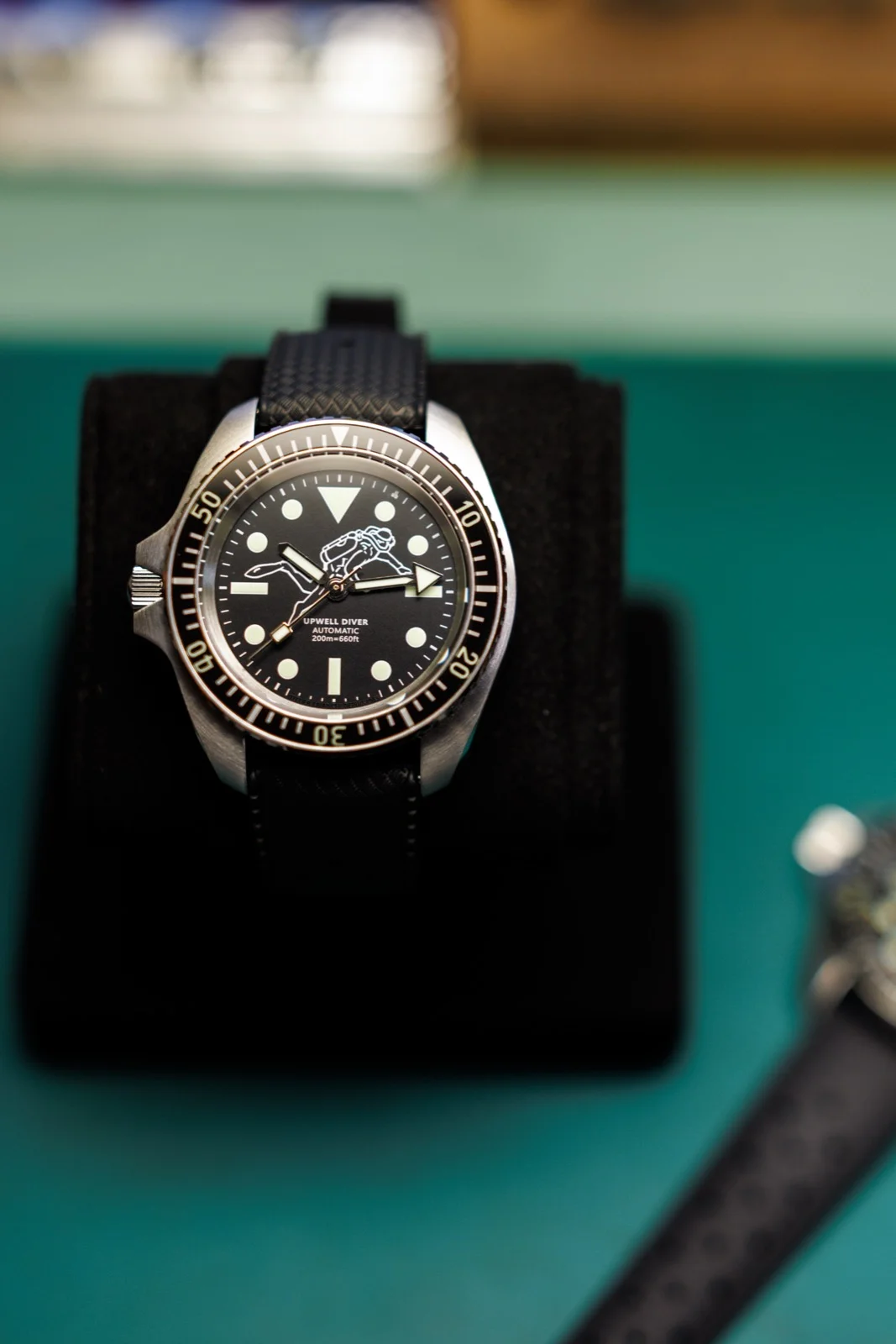 Bracelet caoutchouc tropic de la montre Upwell Diver Jacques Bianchi